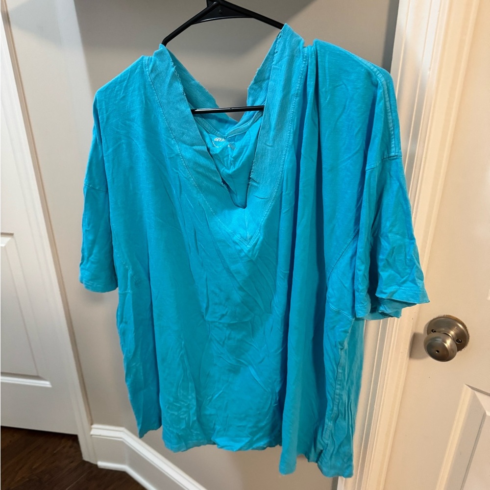 Vibrant Blue Short Sleeve Top